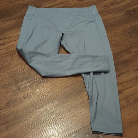 Girlfriend Collective Blue Scuba High Waisted Skinny Capri Ankle Leggings A34 - Picture 1 of 5
